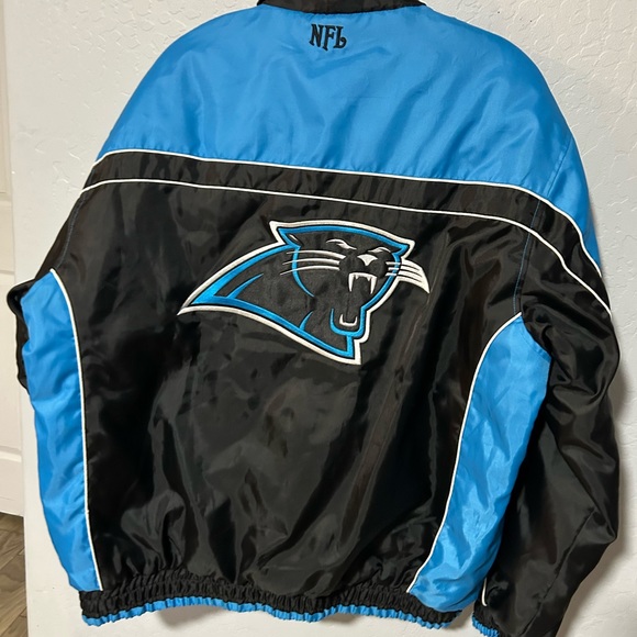 Carolina panthers puffer/bomber jacket!! 
Size large by NFL!! 
logo on back!! - Picture 8 of 8